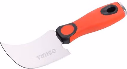 Timco Quarter Moon Stainless Steel Knife in Red