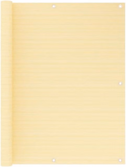 Berkfield Home Balcony Screen in Beige, HDPE, W: 120 cm, L: 500 cm
