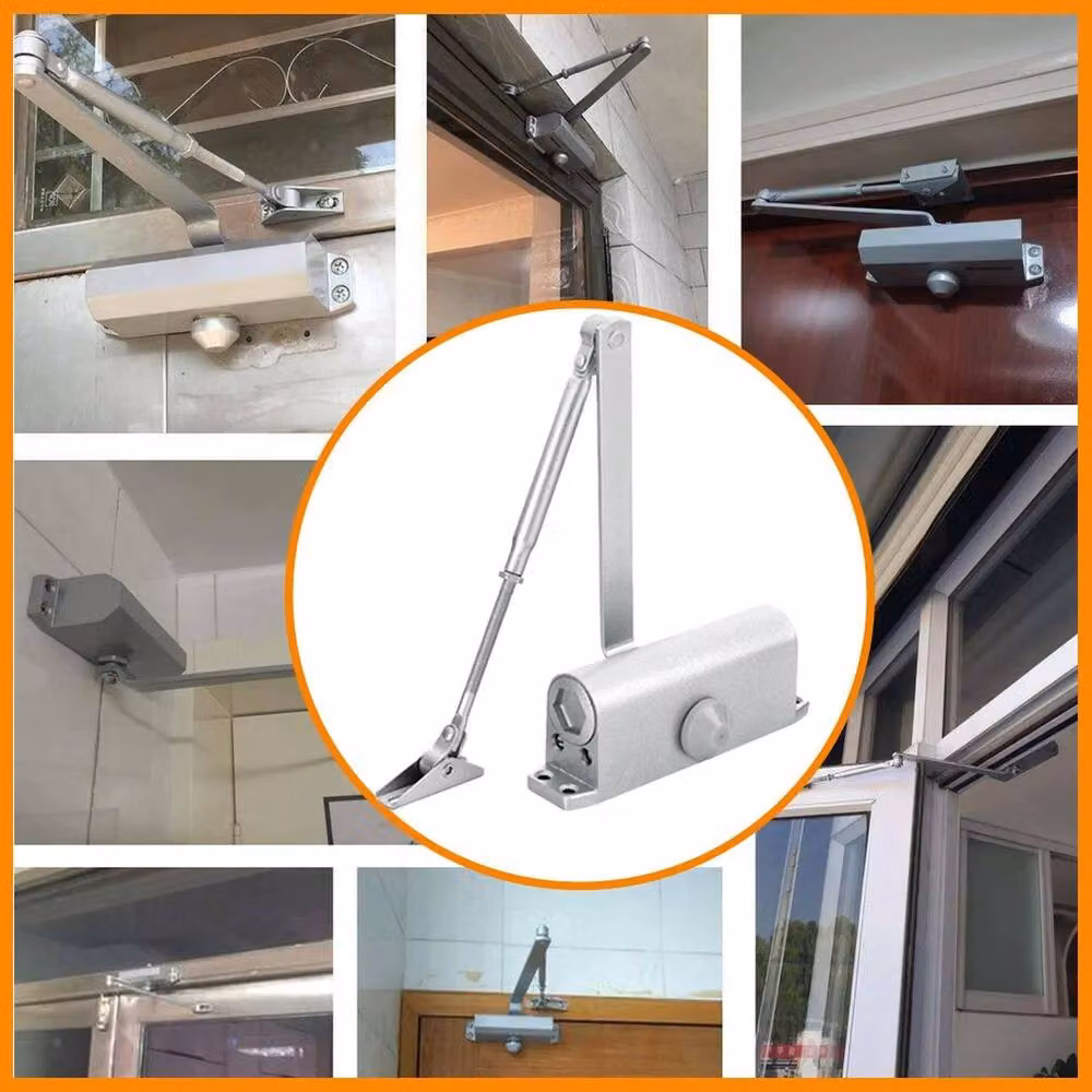 NESTLUNE Heavy Duty Fire Rated Overhead Door Closer Opener, Silver, W: 10000 mm, D: 520 mm – 2
