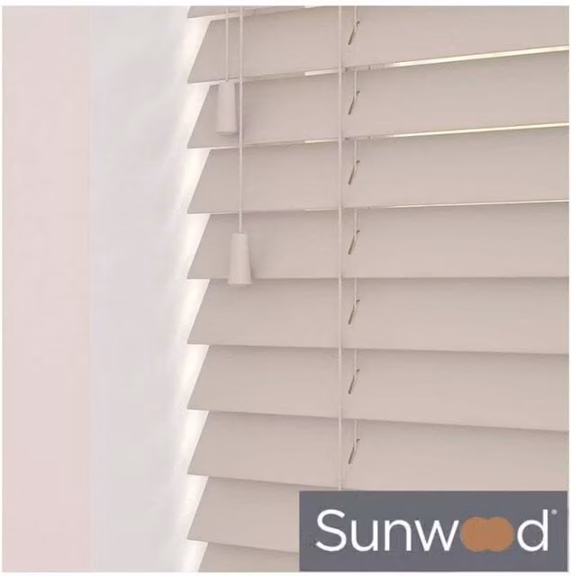 NewEdgeBlinds Wooden Venetian Blinds in Heather Oak, Width: 210 cm