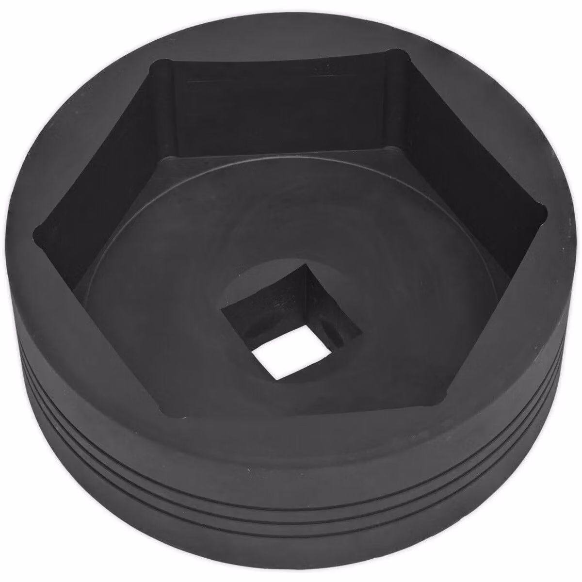 Loops 105mm 6 Point Impact Socket Bit, 1 inch Square Drive, Black, Drop Forged Steel