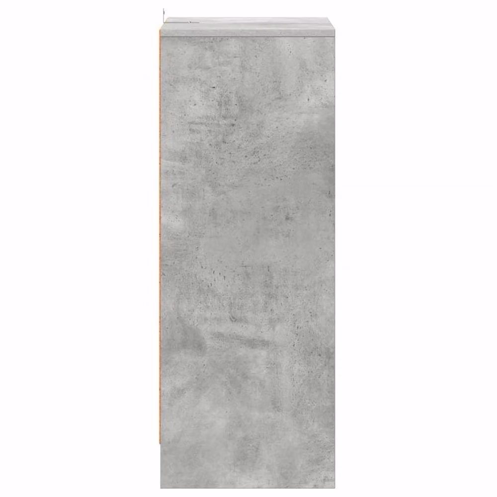 Berkfield Home Shoe Cabinet in Concrete Grey, W/D/H: 60 x 35 x 92 cm – 3