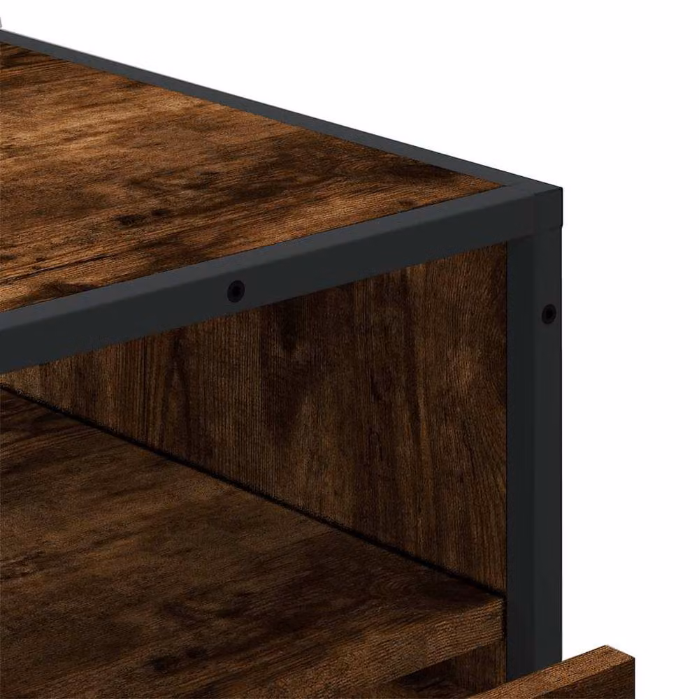 Berkfield Home Elegant Drawer Cabinet in Smoked Oak Brown, W: 70 cm, D: 41 cm, H: 83.5 cm – 5