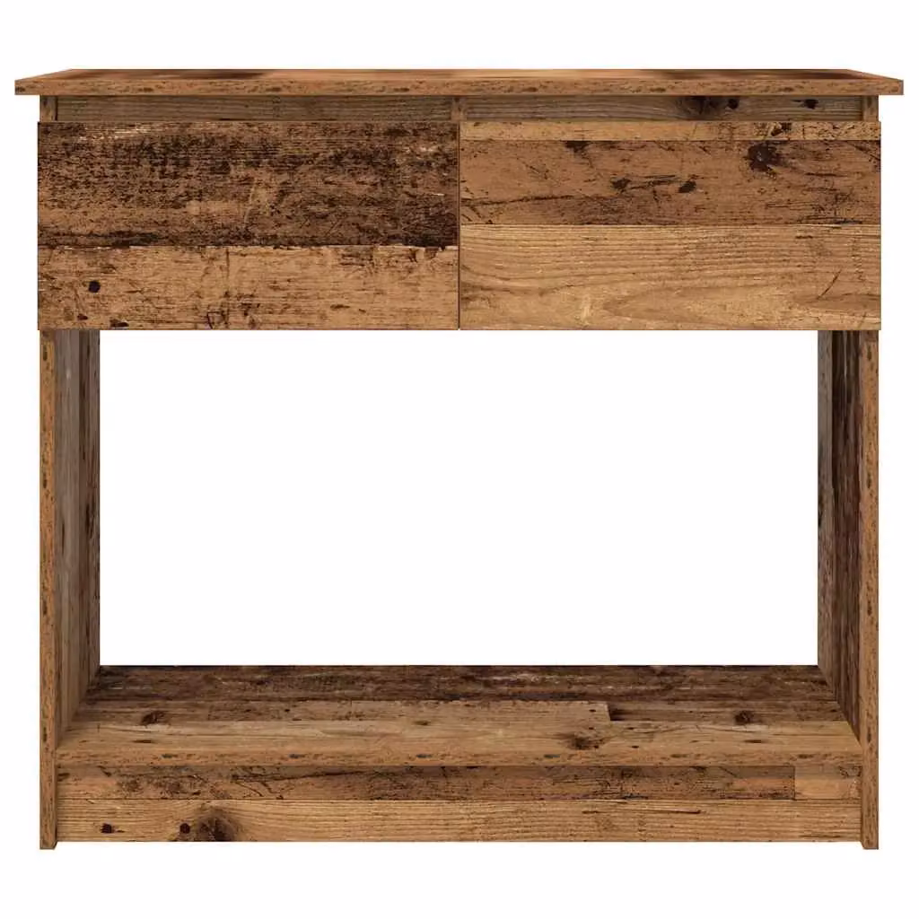 Berkfield Home Modern Console Table with Drawers in Brown, W: 85.5 cm, D: 38.5 cm, H: 74.5 cm – 4