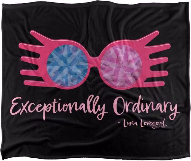 LOGOVISION Harry Potter Luna Lovegood Quote Super Soft Fleece Throw Blanket, Multicolour, W: 127.0 cm, D: 152.4 cm – 6