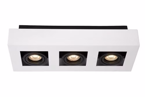 Lucide Xirax Dimmable Adjustable LED Ceiling Spotlight, White, GU10
