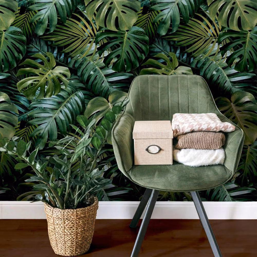 Arthouse Living Wall Botanical Floral Wallpaper in Green – 3