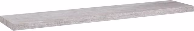 Berkfield Home Floating Wall Shelf in Concrete Grey, W: 120 cm, D: 23.5 cm, H: 3.8 cm – 1
