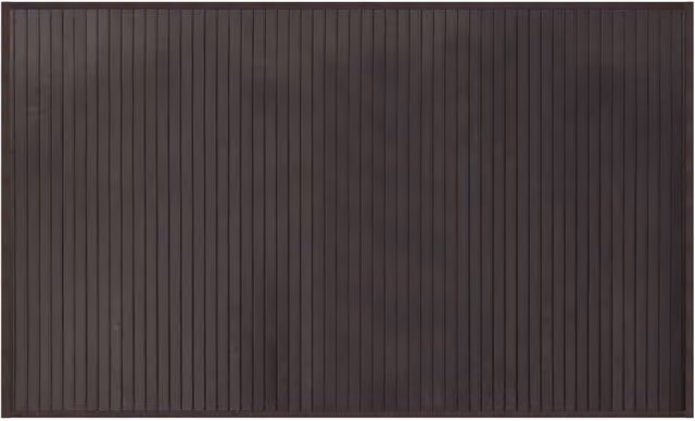 Berkfield Home Rectangular Bamboo Rug in Dark Brown, W: 60 cm, L: 100 cm