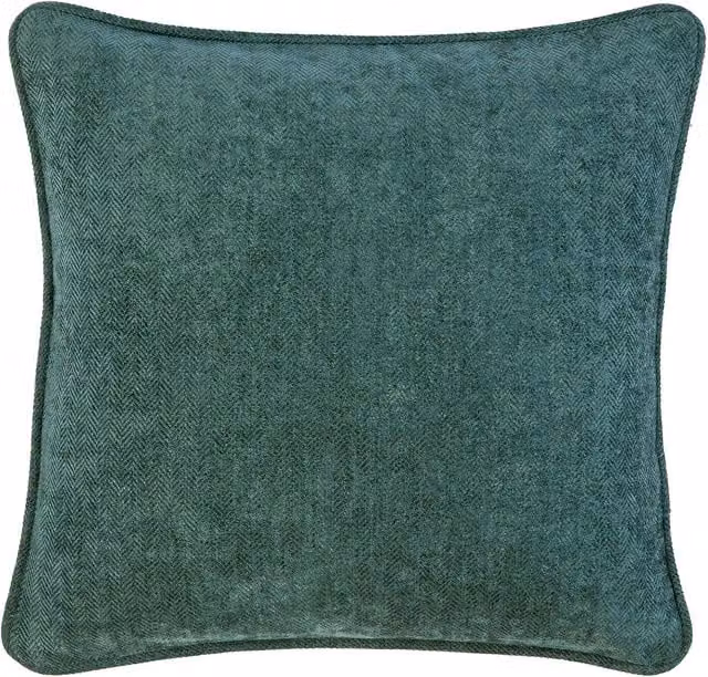 Divante Alden Square Chenille Cushion in Green