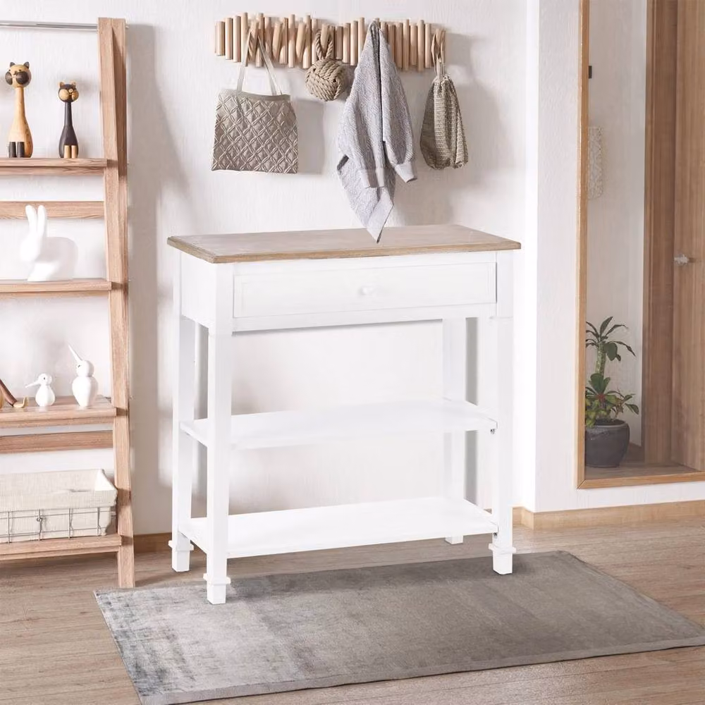 EONLION White Lacquered Wood Console Table for Hallways, Width: 100 cm – 3