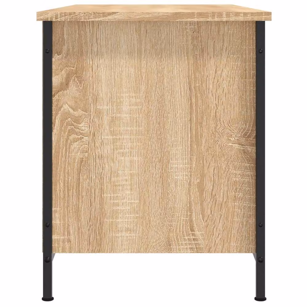 Berkfield Home TV Cabinet in Sonoma Oak, W/D/H: 100 x 40 x 50 cm – 4