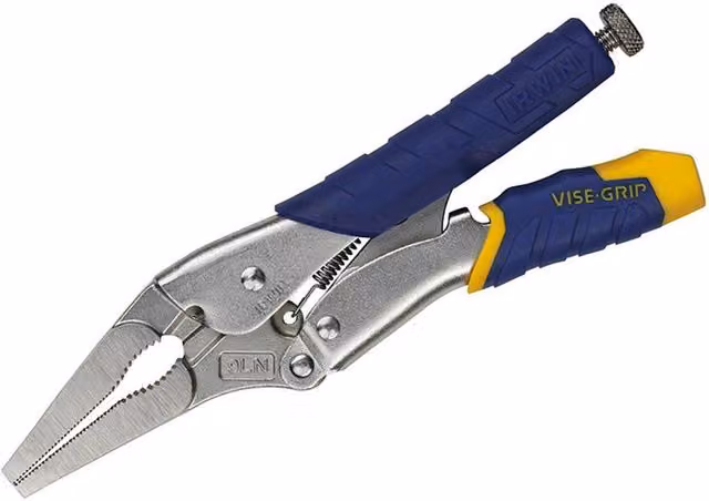 Irwin Vise-Grip Fast Release Long Nose Locking Pliers, Grey