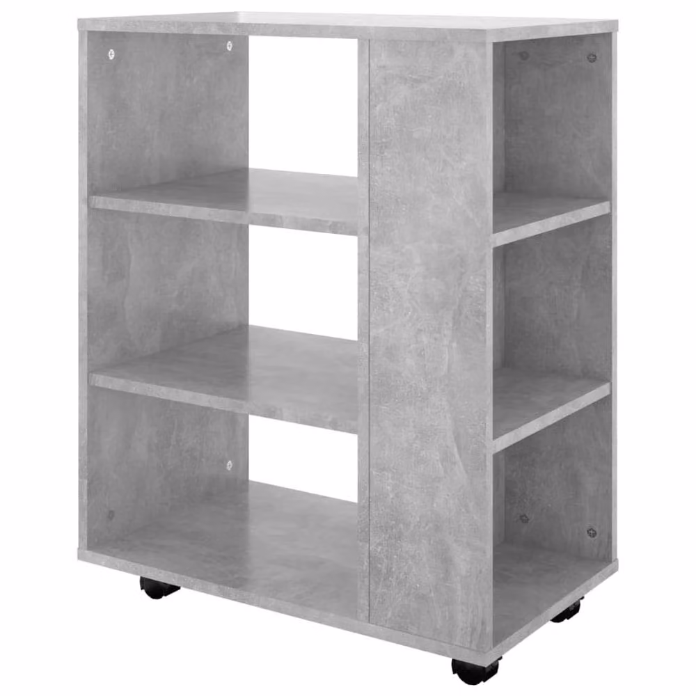 Berkfield Home Rolling Cabinet in Concrete Grey, W/D/H: 60 x 35 x 75 cm – 2