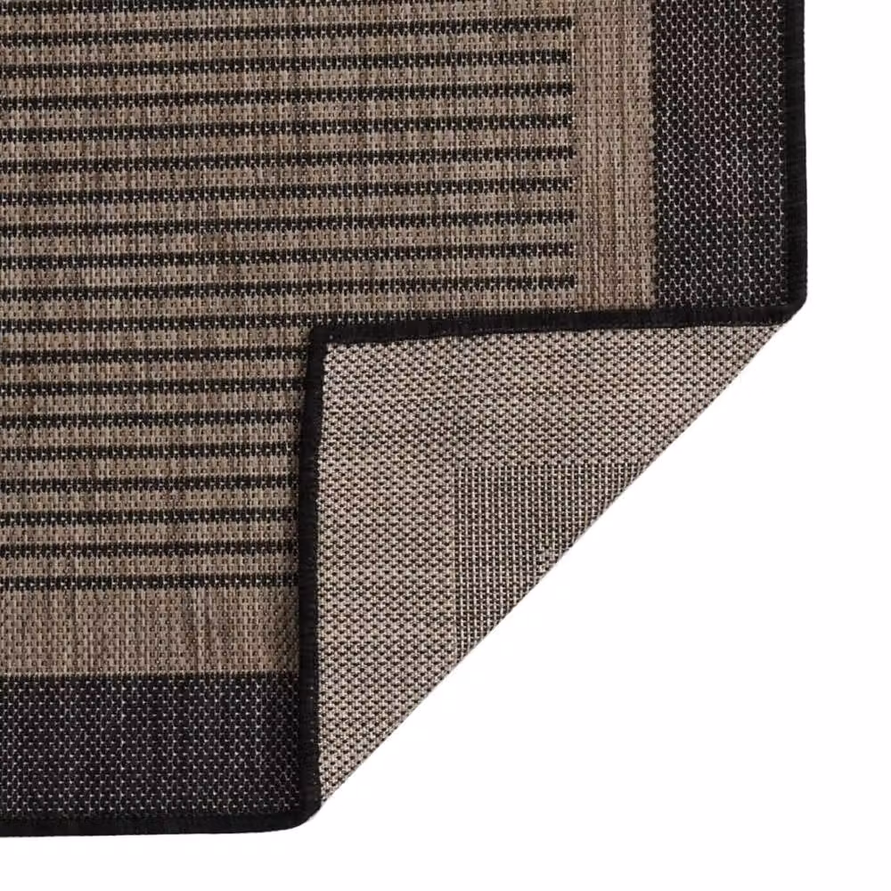 Berkfield Home Outdoor Flatweave Rug, Brown, W/D/H: 80 x 150 cm – 2