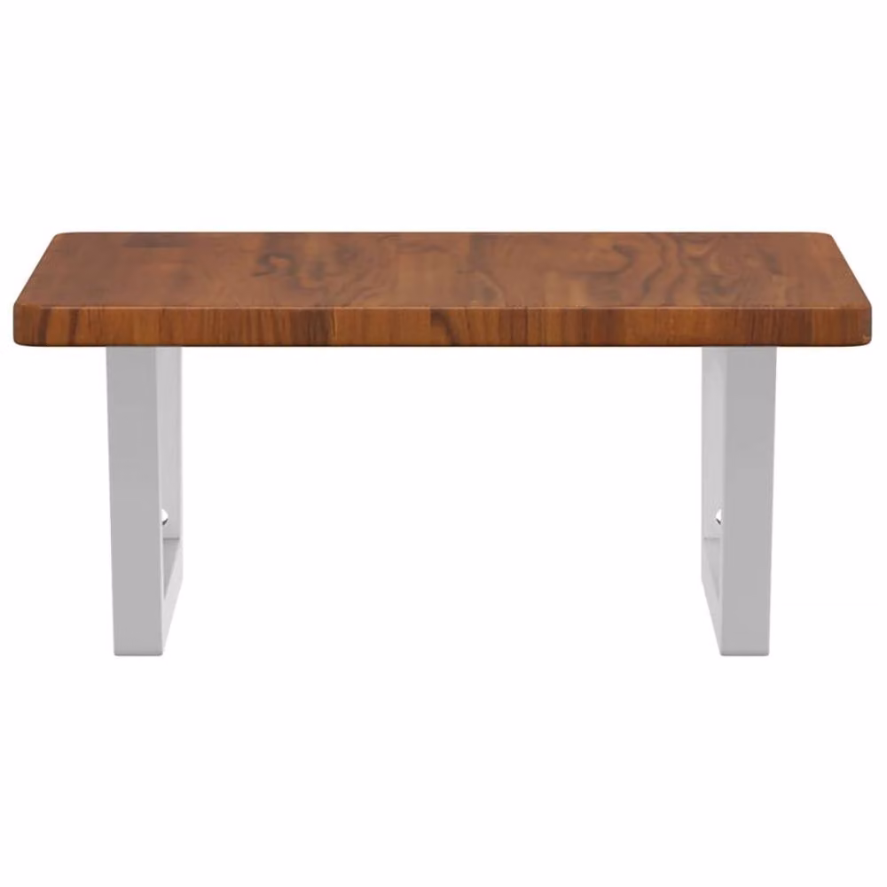 Berkfield Home Wall Mounted Basin Shelf in Brown Oak and Steel – 2
