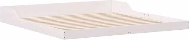 Berkfield Home White Solid Pine Wood Bed W/D/H: 180 x 220 cm – 1