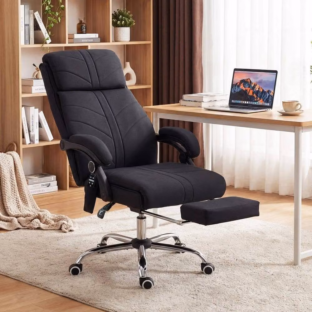 FORGEVIO Vibration Massage Office Chair with Heat in Black – 2