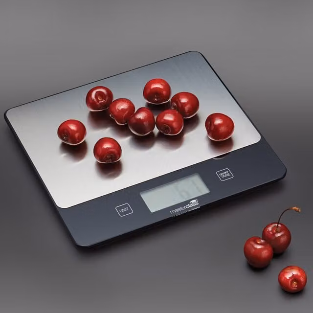 MasterClass Digital Dual Dry and Liquid Platform Kitchen Scales, 5kg, Silver