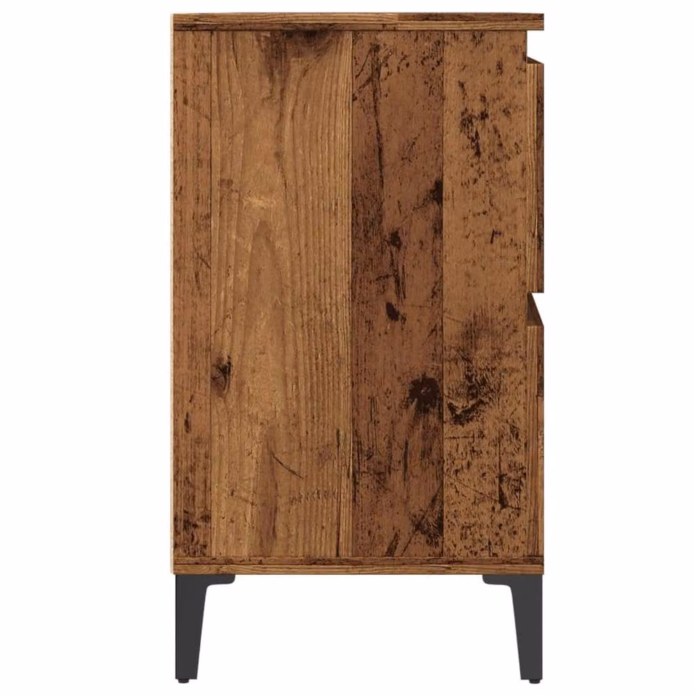 Berkfield Home Sink Cabinet in Old Wood Brown, W/D/H: 80 x 33 x 60 cm – 4