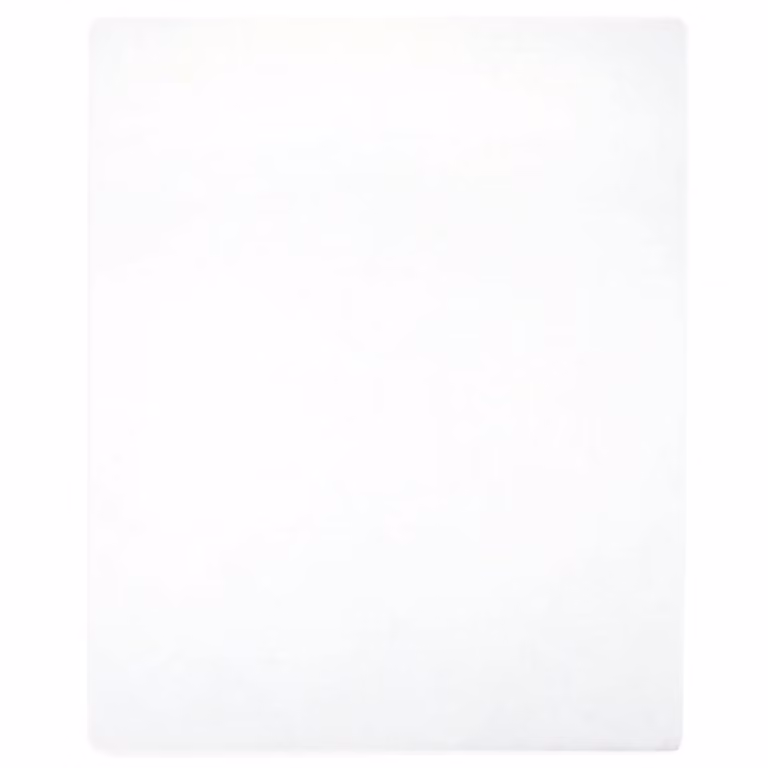 Berkfield Home White Cotton Jersey Fitted Sheet W/D/H: 90 x 200 cm