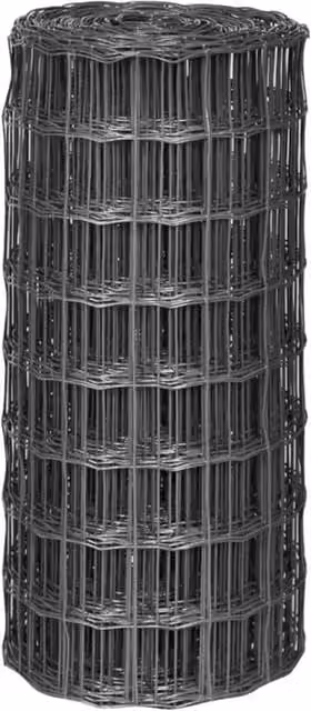 Berkfield Home Euro Fence Steel Grey 10 x 0.8 m – 1