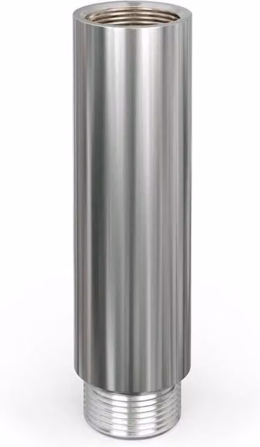 UK Radiators Chrome Radiator Valve Tail Extension 1/2 inch MxF, Length: 7.5 cm