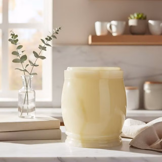 Orsina Marmore Onyx Storage Jar in Beige