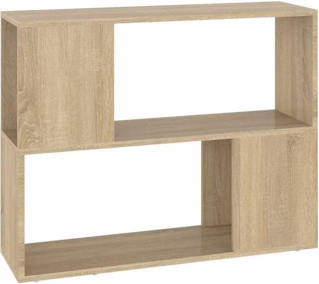 Berkfield Home Sonoma Oak TV Cabinet in Light Brown, W/D/H: 80 x 24 x 63 cm – 1