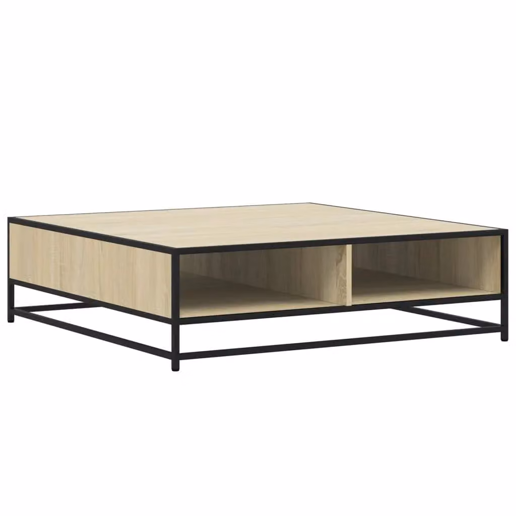 Berkfield Home Sonoma Oak Coffee Table in Brown, W/D/H: 100 x 100 x 30 cm – 2