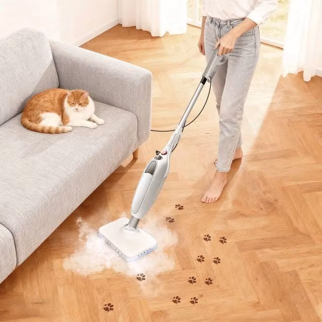 EONLION 12-in-1 Floor Carpet and Window Steamer, White