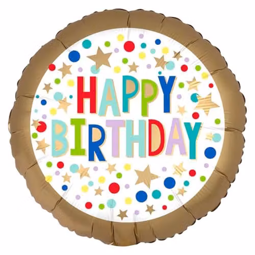 Amscan Gold Satin Marquee Dots for Birthday Decorations