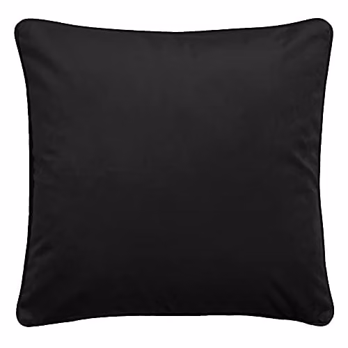 House Llewelyn-Bowen Montrose Luxury Plain Black Velvet Square Filled Cushion, W/D/H: 43 x 43 x 43 cm – 4