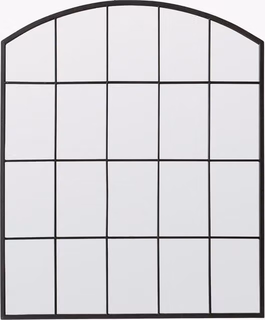 Perch & Parrow Platt Arch Modern Geometric Mirror in Black