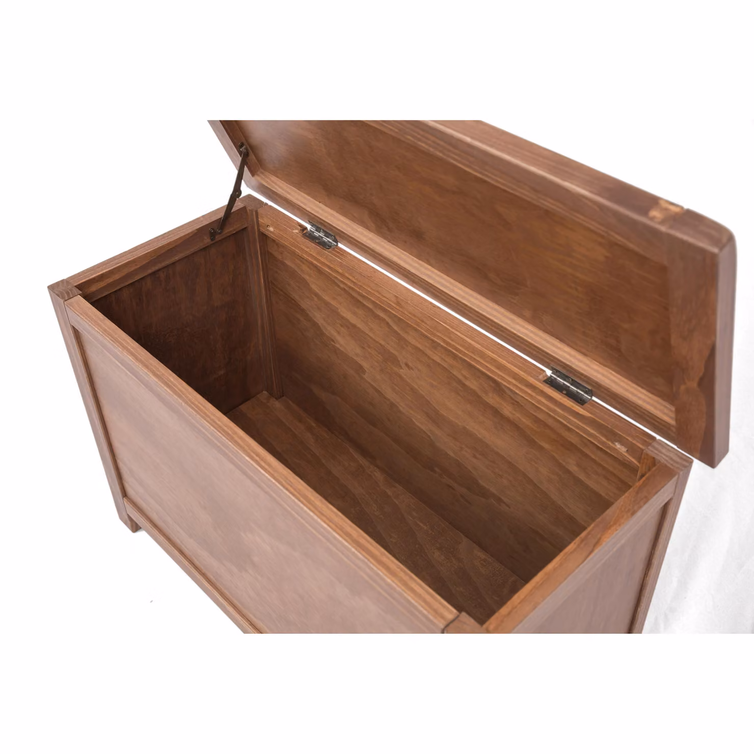 Cabinet Bits Padua Lacquered Pine Blanket Box Ottoman in Brown – 2