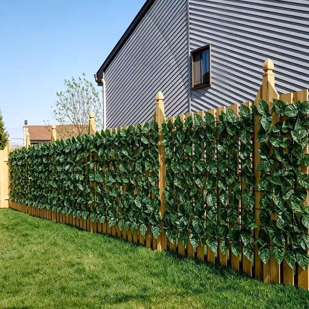Kelvenix Artificial Hedge Green Ivy Leaf Wall Panel Roll – 5