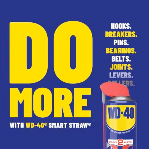 WD-40 Multi-Use Lubricant Smart Straw Aerosol Spray, 450ml x 3, Blue – 2