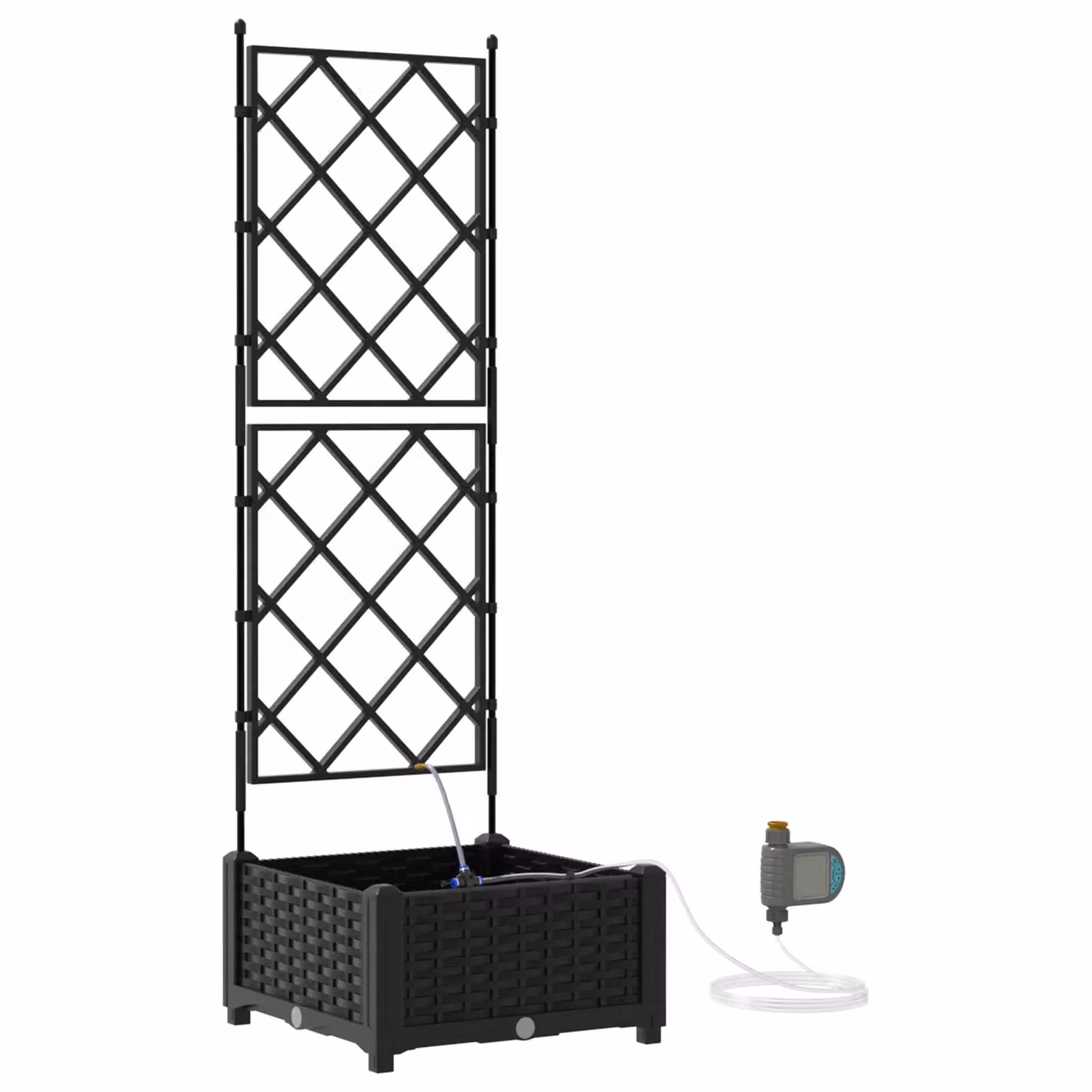 Berkfield Home Garden Planter with Water Irrigation System, Black – 2