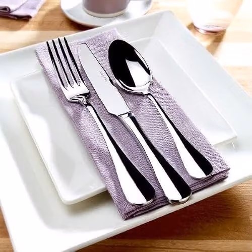 Arthur Price Classic Baguette 42 Piece Polished Silver Stainless Steel Cutlery Set with Case – 2