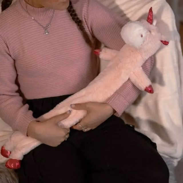 Marco Paul Pink Cuddly Unicorn Soft Furry Animal Hot Water Bottle – 1