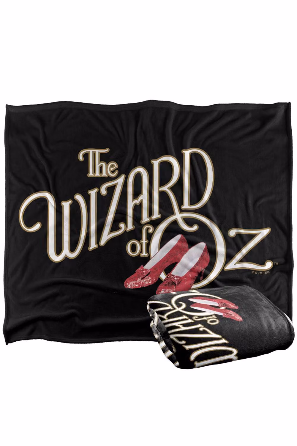 Warner Bros. The Wizard Of Oz Classic Logo Super Soft Silky Touch Fleece Throw Blanket, Multicolour, W: 152 cm, D: 127 cm – 7