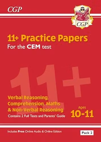 CGP 11+ CEM Practice Papers Pack 2 for Ages 10-11 with Parents Guide and Online Edition for 2026 Tests – 1