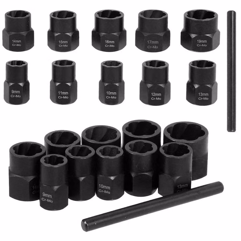 SPETLEK 11-Piece Locking Wheel Nut Remover Set in Black – 4