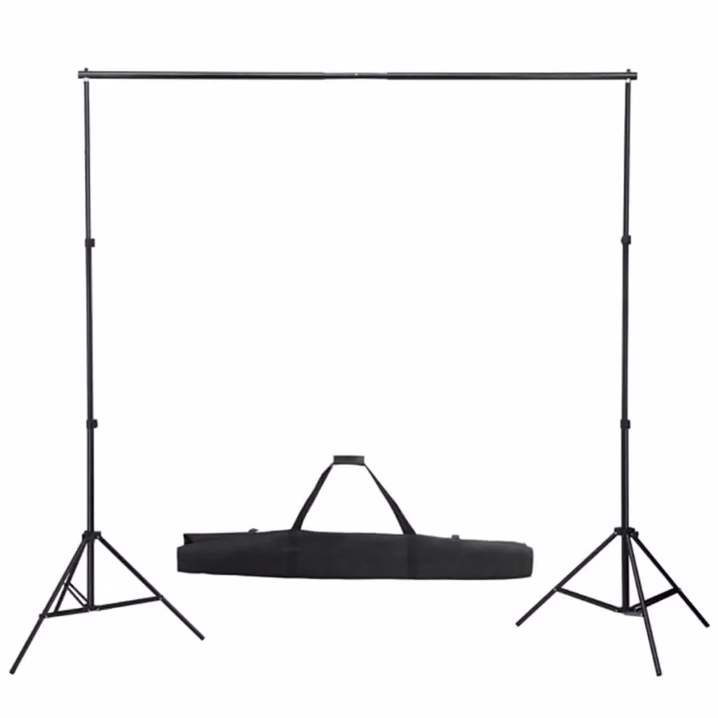 Berkfield Home Photo Backdrop Support System, Black, W: 600 cm, H: 300 cm – 3