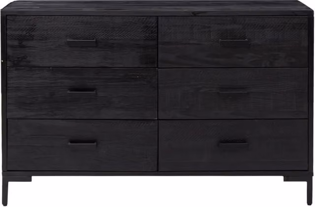 Berkfield Home Black Solid Pinewood Sideboard W/D/H: 110 x 35 x 70 cm – 1