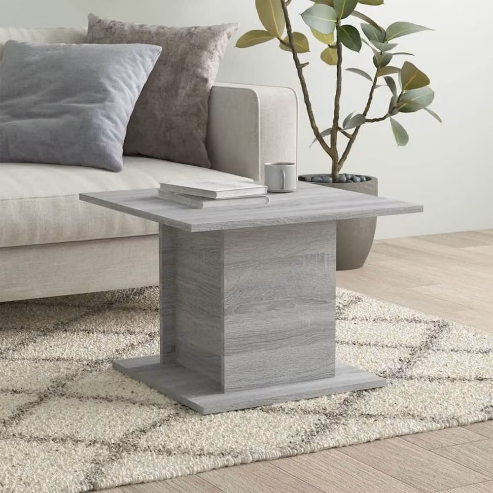 Berkfield Home Modern Square Coffee Table in Grey Sonoma, W/D/H: 55.5 x 55.5 x 40 cm – 2