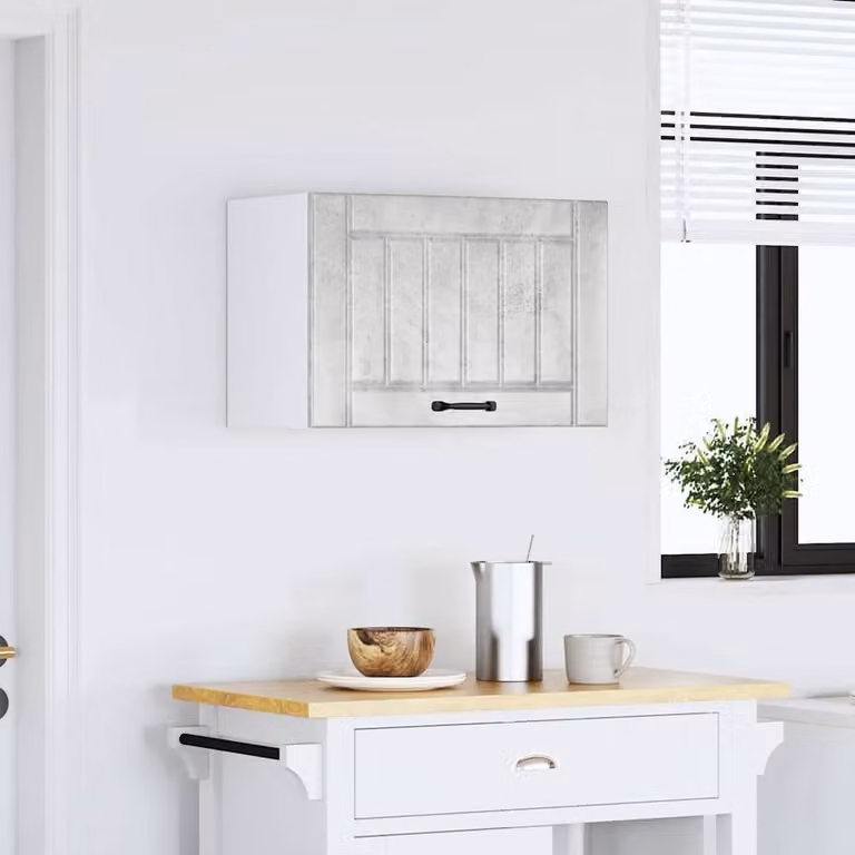 Berkfield Home Lucca Wall Mounted Kitchen Cabinet in Concrete Grey