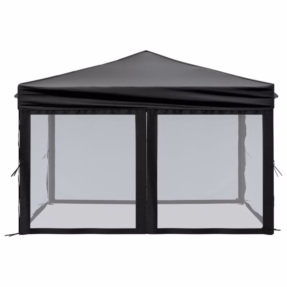 Berkfield Home Folding Party Tent with Sidewalls, Black and Silver, W: 300 cm, D: 300 cm, H: 245 cm – 2