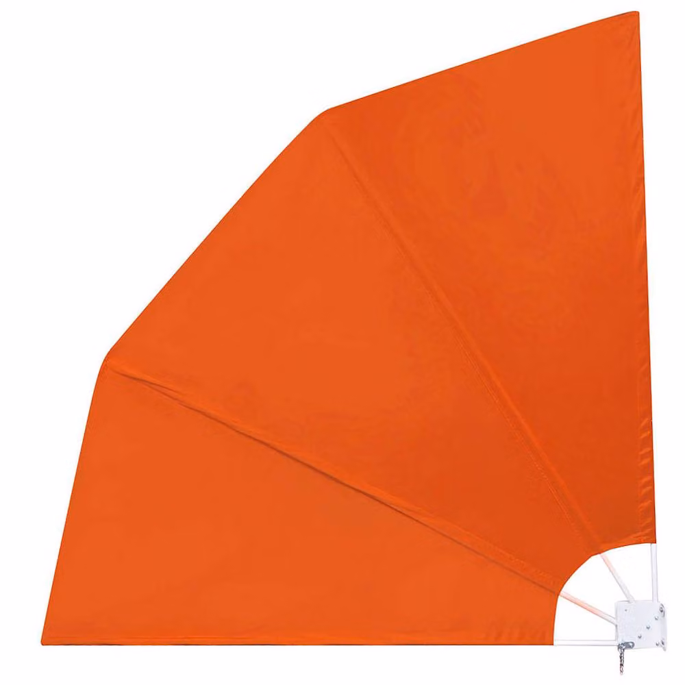 Berkfield Home Collapsible Balcony Side Awning in Orange, W/D/H: 210 x 210 x 210 cm – 2
