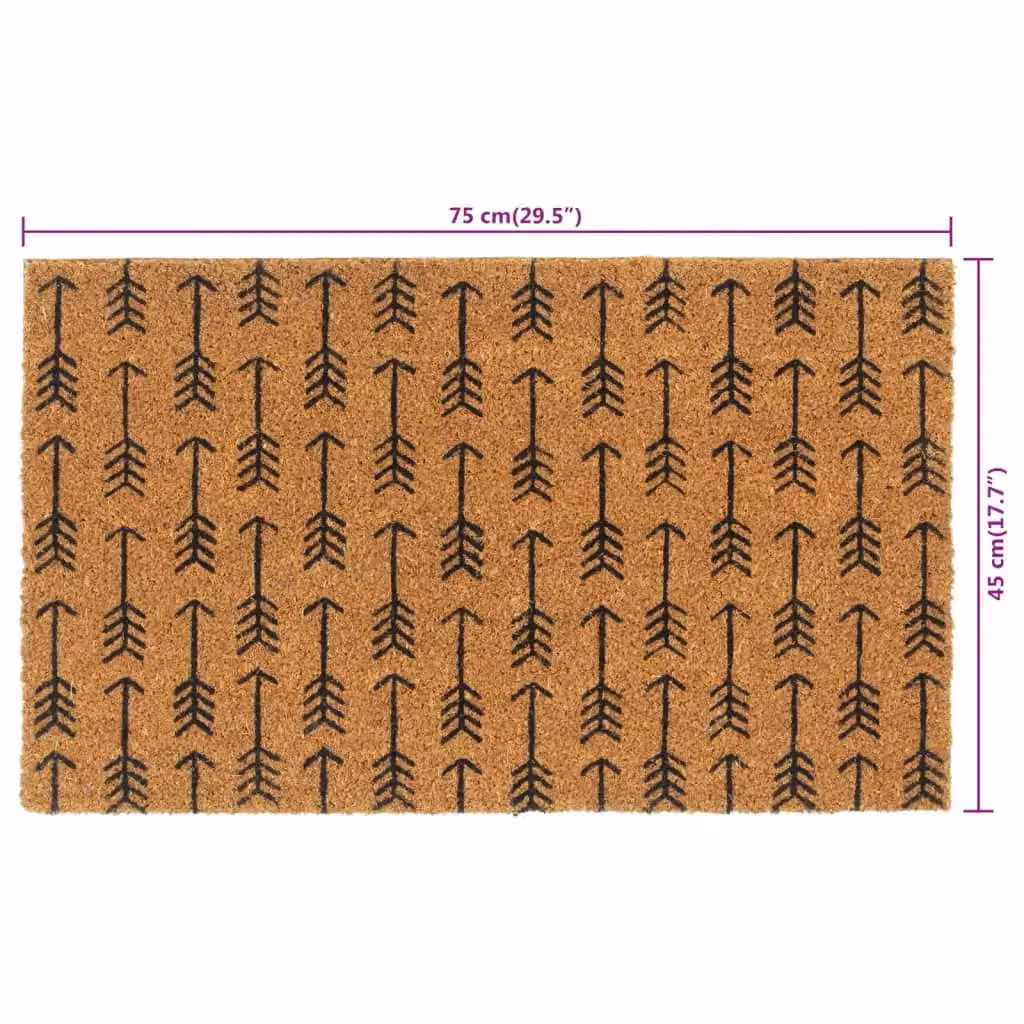 Berkfield Home Brown Tufted Coir Door Mat, W: 45 cm, D: 75 cm – 3
